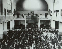 The Great Hall at Ellis Island - Courtesy of the National Park Service