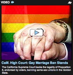 Gay Marriage Ban -AP Video