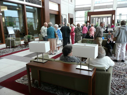 The lobby of the LDS Church History Library