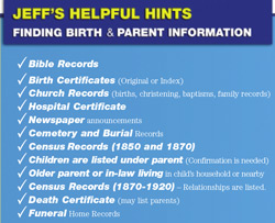 Jeff's Helpful Birth Record Hints