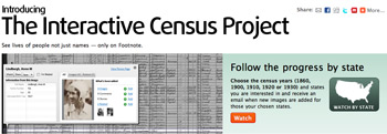 Footnote.com - Interactive Census