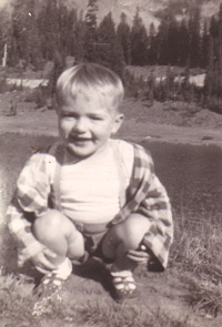 Leland Keith Meitzler - as a child at Lake Tipsoo in Mount Rainier National Park.