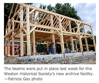 The new Weston Historical Society Archive
