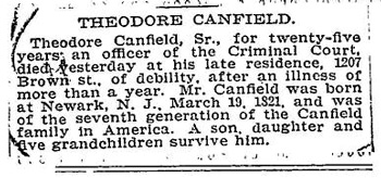 Theodore Canfield obituary