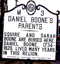  Squire & Sarah Boone Plaque