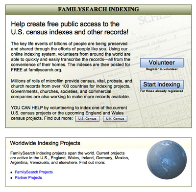 FamilySearch Indexing