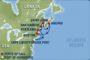 Legacy Cruise 2011 map