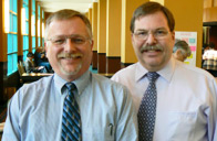 The Genealogy Guys Drew (l) and George (r)