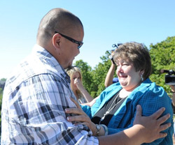 Janice Lobaugh finally got to hug her son, Spencer Parrish Williams, after 30 years apart. 