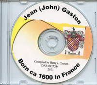 Jean (John) Gaston CD-ROM