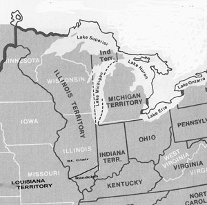 Illinois Territory in the 1810 Federal Census had only two counties, Randolph (extant) and St. Clair (lost).