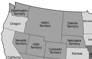 The first Idaho Territory, March 1863.