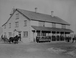 St. Joseph's Indian Industrial School, High River, Alberta, ca. 1896.