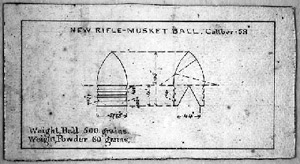 Minie ball design plans from Harpers Ferry.