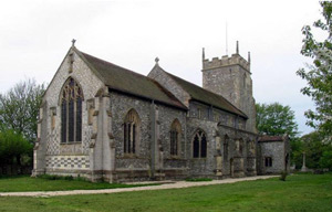 Burnham Thorpe Church, Norfolk. Horatio Nelson’s baptismal place. Photograph: John Salmon