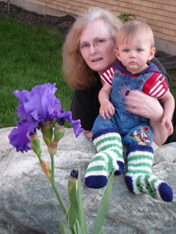 Patty & Robbie with flower