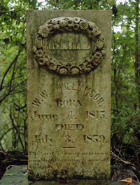 W W Williamson Headstone