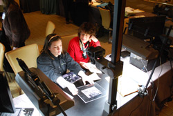 One of 5 Ancestry.com scanning stations