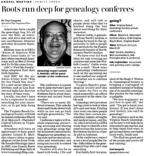 Virginian-Pilot Article