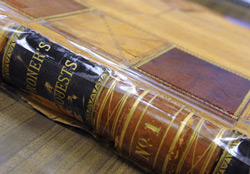 The Coroner's Inquests book number 1 rests on a table in the California Room of the Marin County Civic Center library on Wednesday, December 29, 2010. The earliest record in the book is from coroner's case number 1 in 1850. (IJ photo/Alan Dep) Alan Dep The Coroner's Inquests book number 1 rests on a table in the California Room of the Marin County Civic Center library on Wednesday, December 29, 2010. The earliest record in the book is from coroner's case number 1 in 1850. (IJ photo/Alan Dep) Alan Dep