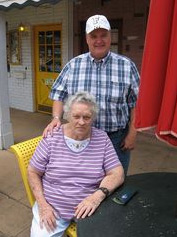 Michael Davis visits with his oldest surviving half-sibling, Amelia Davis Deen of Ocala, who was raised near Port Orange. (N-J - Ray Weiss)